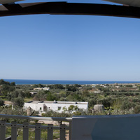 Panoramablick von der Terrasse der Wohnung