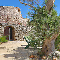 The entrance of the Large Trullo