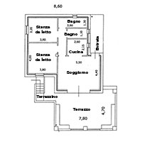 Floor plan of the Apartment
