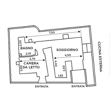 Floor plan of the Large Liama