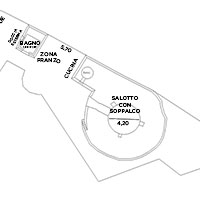 Floor plan of the Large Trullo