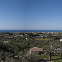 The Residence with the panoramic view from the Large Trullo